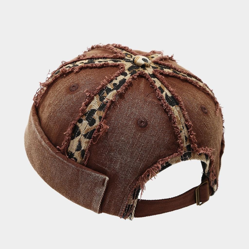 Cappellino Streetwear con Stampa Leopardo, Finitura Lavata e Vestibilità Regolabile per Stile Hip Hop Uomo Donna
