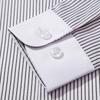 Unisex Striped Long-Sleeve Business Formal Shirt