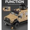 1/24 Scale Sword Toothed Tiger Explosion Proof Car Model Alloy Diecast Police Armored Off-road Vehicles Car Model Birthday Gift Boy