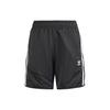 adidas Originals Adicolor Shorts With Striped Logo Mid-Rise Relaxed Fit Straight Leg Shorts Kids Shorts Black IT7911