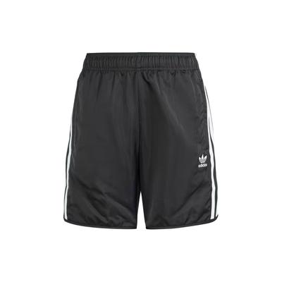 Originals Adicolor Shorts With Striped Logo Mid-Rise Relaxed Fit Straight Leg Shorts Kids Shorts Black IT7911