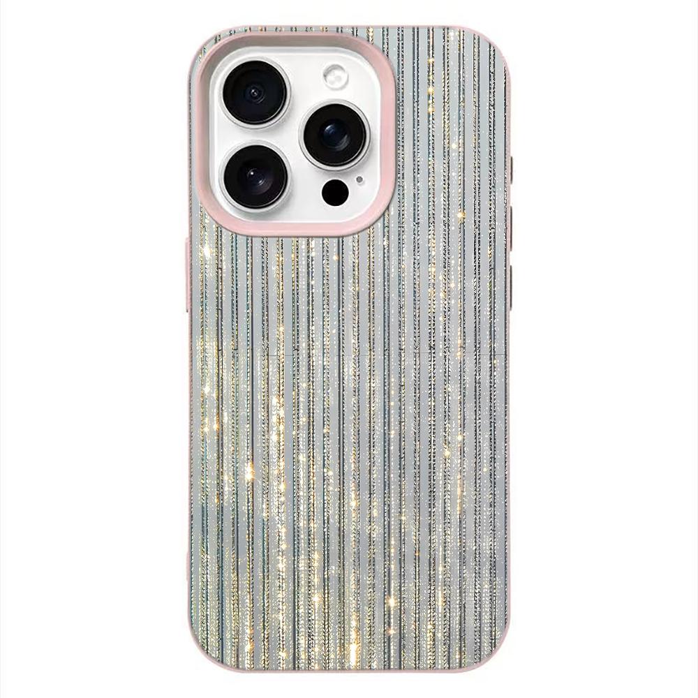 

Rose Silver Stripe Phone Case For Samsung A05S A06 07 15 16 34 35 53 54 55 S23 24 25 Ultra S24 FE A17 26 36 56 Shockproof Cover Samsung A17