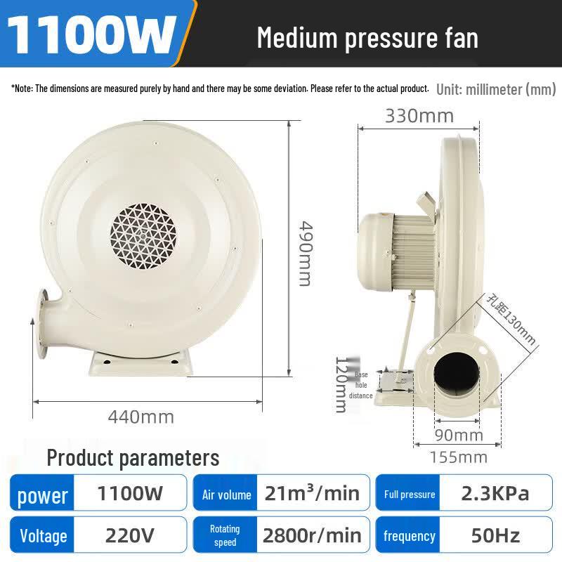 Handun Industrial Blower & Exhaust Fan CN plug (adapter included)