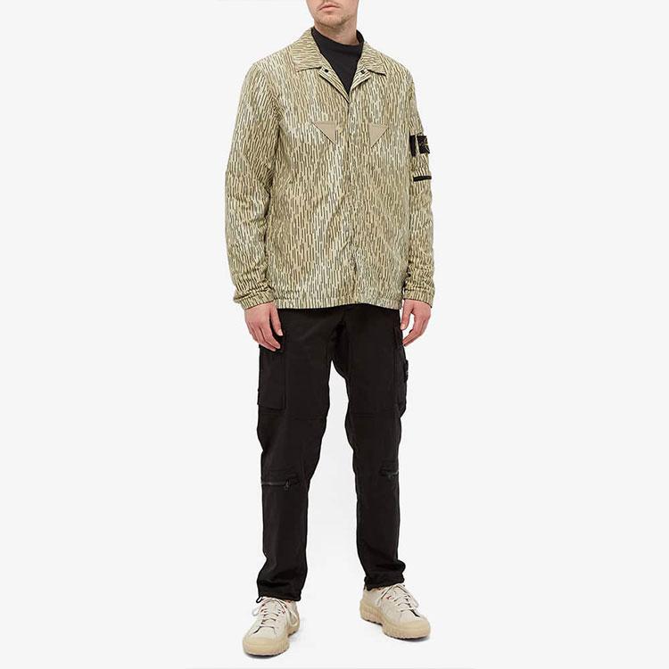 Stone Island Overshirt Natural Beige Men Tops Tan 7515112E2-V0091