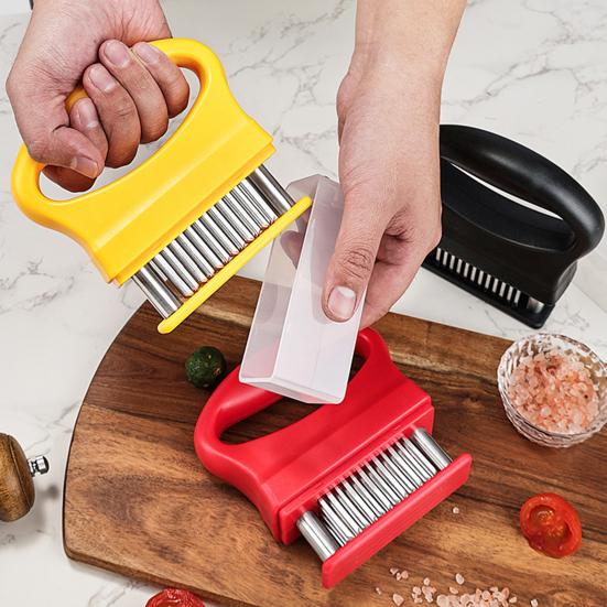 Meat Tenderizer with 48 Stainless Steel Ultra Sharp Needle Blades Rust-Free Kitchen Cooking Tool for Tenderizing Beef Pork Turkey Fish