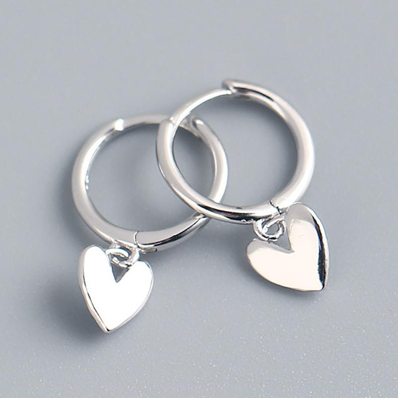 

Серьги-кольца Foxanry LOVE Heart для женщин, пар, модные элегантные свадебные украшения для невесты, подарки серебряный