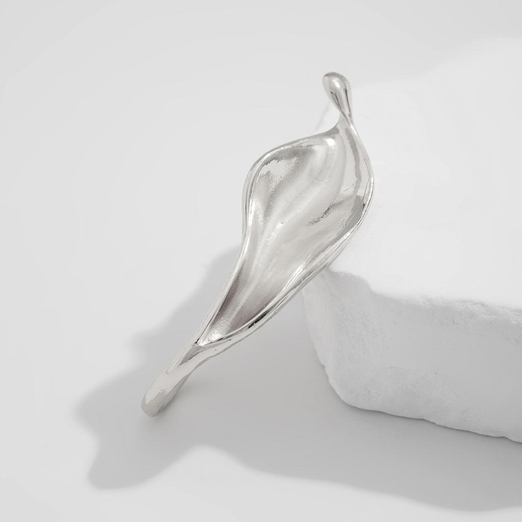 Übertrieben Metall Blattförmige Ringe für Frauen Männer Vintage Punk Gold Silber Farbe Einstellbare Öffnung Ring Matt 2024 Geschenk Schmuck