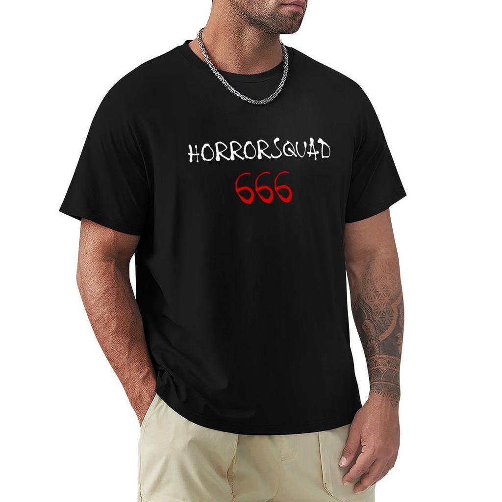 Horrorsquad666 Logo Tshirt Soft Casual Short Sleeve Cotton Tee