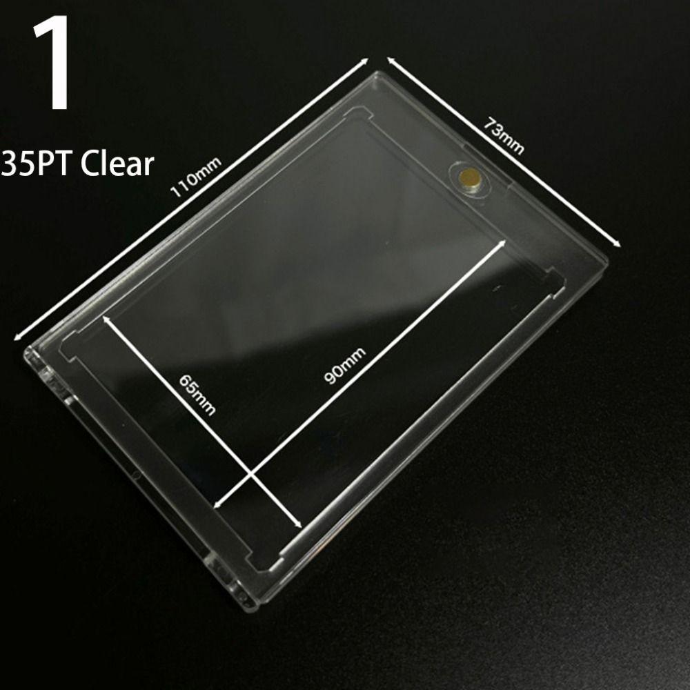 

Жесткий пластиковый магнитный держатель для карт Акриловые протекторы для карт Спортивные звездные карты Чехол Yugioh 1