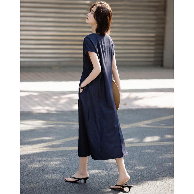 Elegant V-Neck A-Line Sleeveless Summer Dress