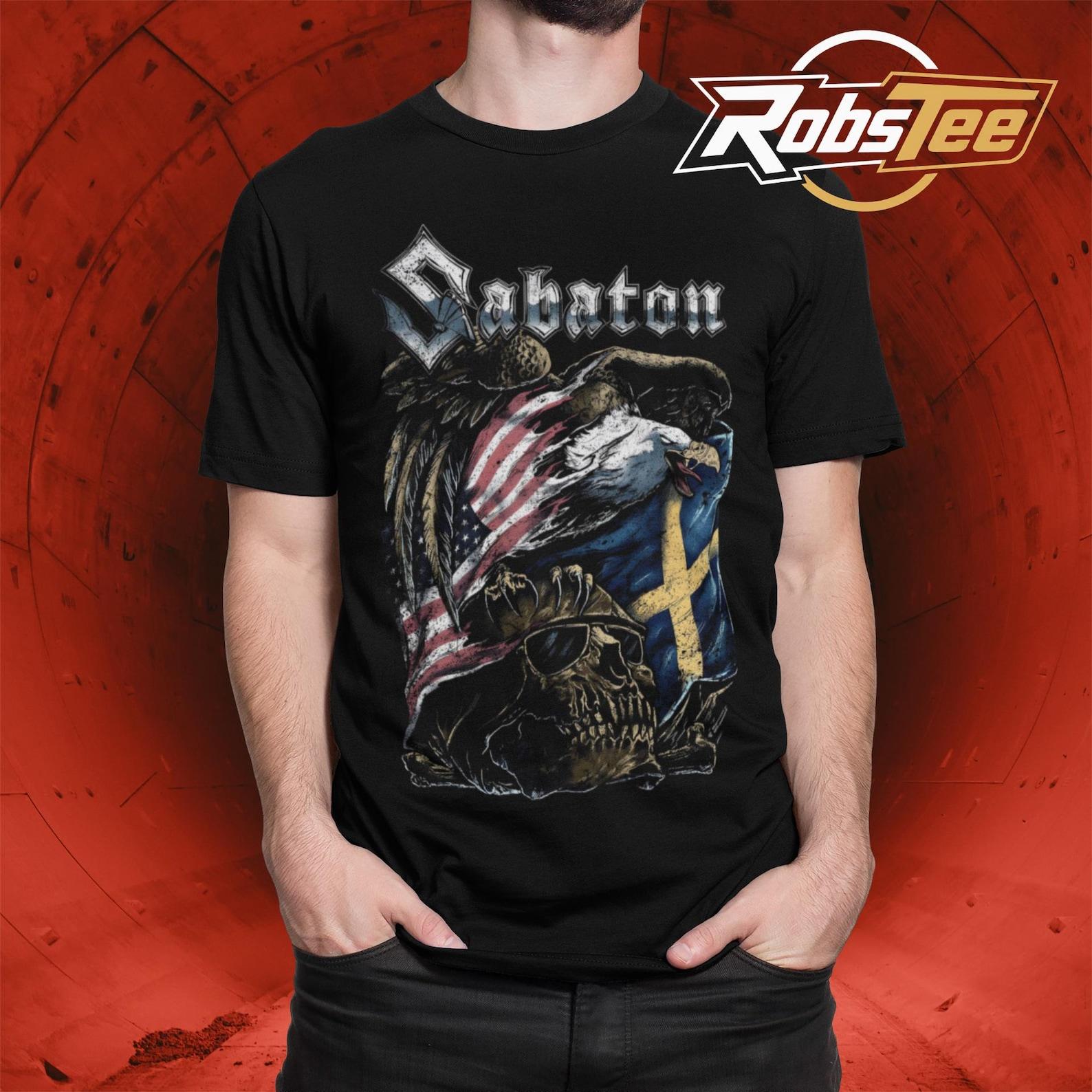 Sabaton T-Shirt - Metal Music Shirt - Lady Of The Dark - Heroes Album Shirt - Sabaton Merch - Unisex Rocker Clothing S