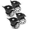 PLEAVIT Suitcase Caster Replacement/Repair Wheels, Quiet, 360-Degree Rotation, Travel Bag Repair Parts, 045, Set of 4