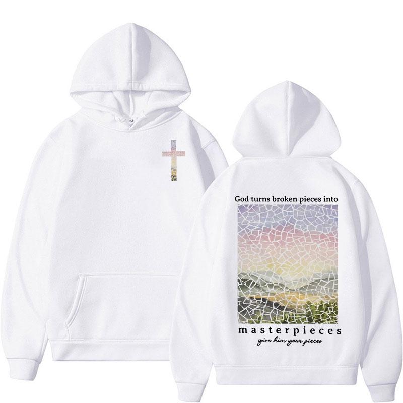 Bible Verse Christian Autumn and Winter Printing Sweater Hoodie Religious Gift Jesus Apparel for Men Gothic