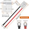 50 A 600 V Anderson Connector Plug With O-Ring Battery Connector Cable 8 AWG 100 Cm (39.37 Inch) Cable Battery Quick Connector Forklift Plug Wire