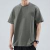 Camiseta de Color Sólido para Hombre Cuello Redondo Manga Corta Camiseta de Verano Casual de Corte Holgado Camiseta para la Vida Diaria Fiestas Ropa de Calle Playa