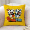 C-cuphead Anime Pillow Case Pillowcase, Double-sided Printed, Sofa Cushion, Bedroom Headboard Pillow