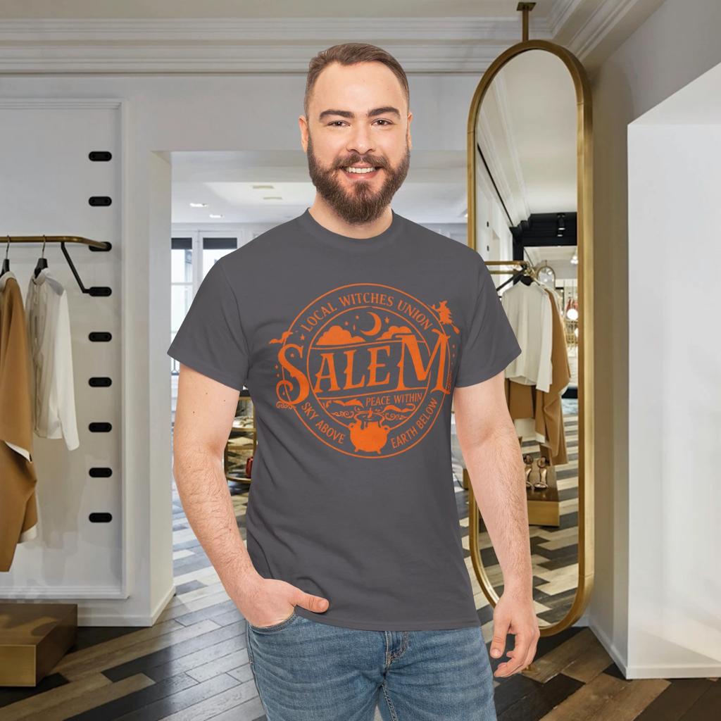 Local Witches Union Salem Shirt Women Cotton Halloween T Shirt Witchy Tshirt