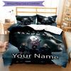 3pcs Custom Name Sandman Bedding Set Duvet Cover Closure Includes 1 Duvet Cover & 2 Pillowcases, Soft and Comfortable for All Seasons.
