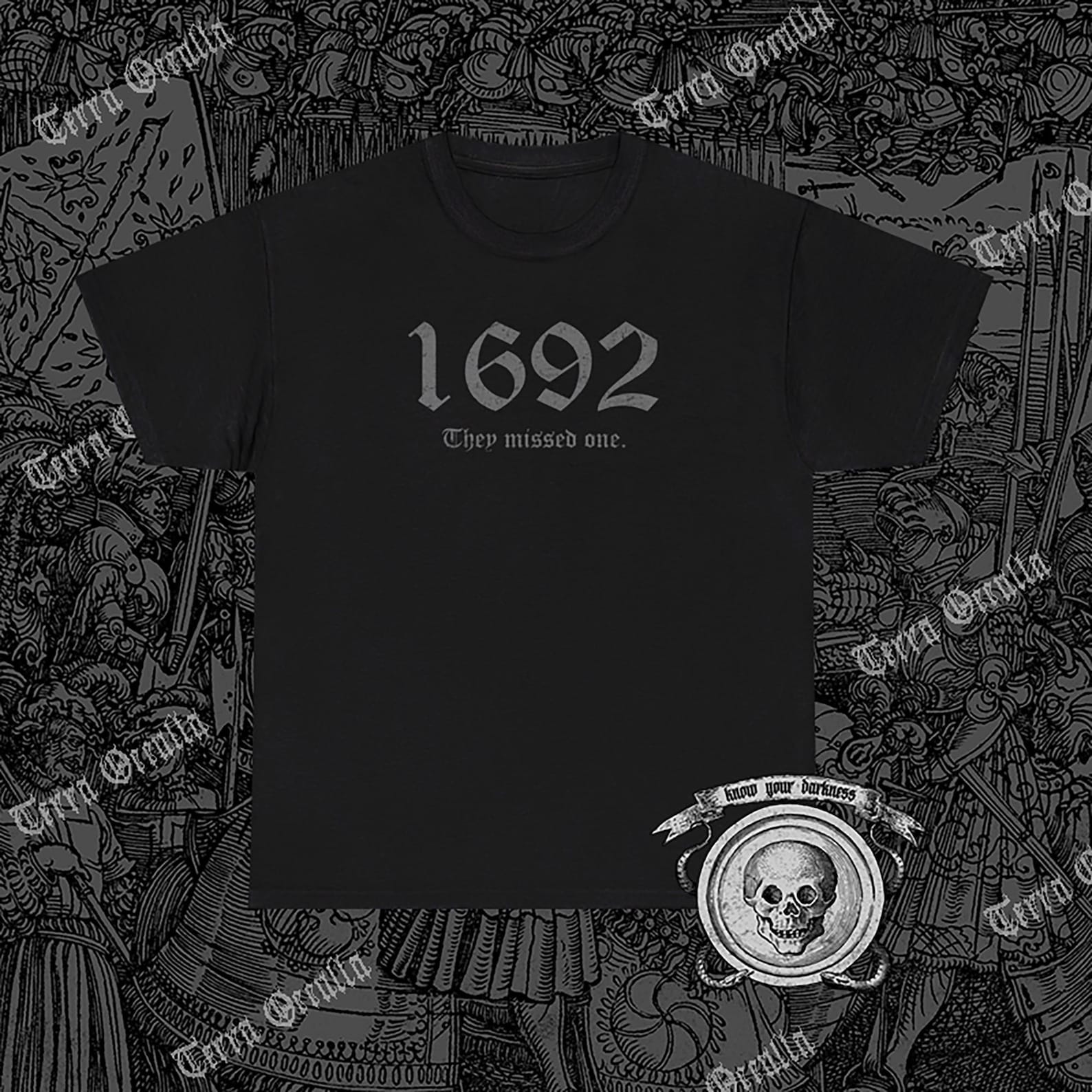 Salem Shirt, 1692, Salem Witch Trials, Inquisition, Witchcraft L