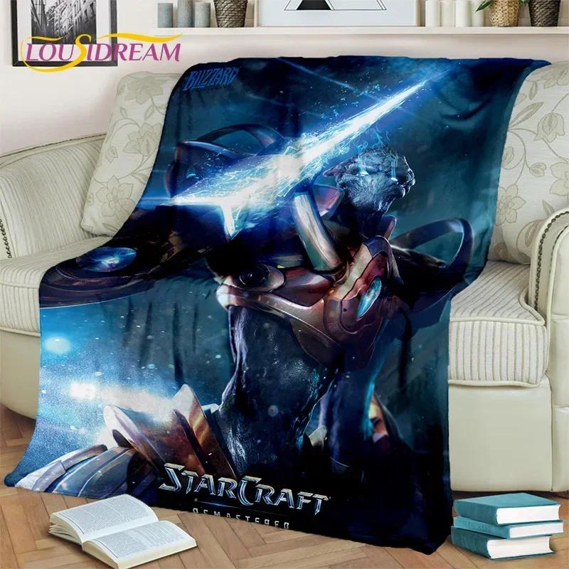 3D StarCraft Classic Game Gamer Blanket,Soft Throw Blanket for Home Bedroom Bed Sofa Picnic Travel Office Rest Cover Blanket Kid