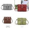 Trendy Retro European American Design Small Square Bag For Women With Magnetic Closure