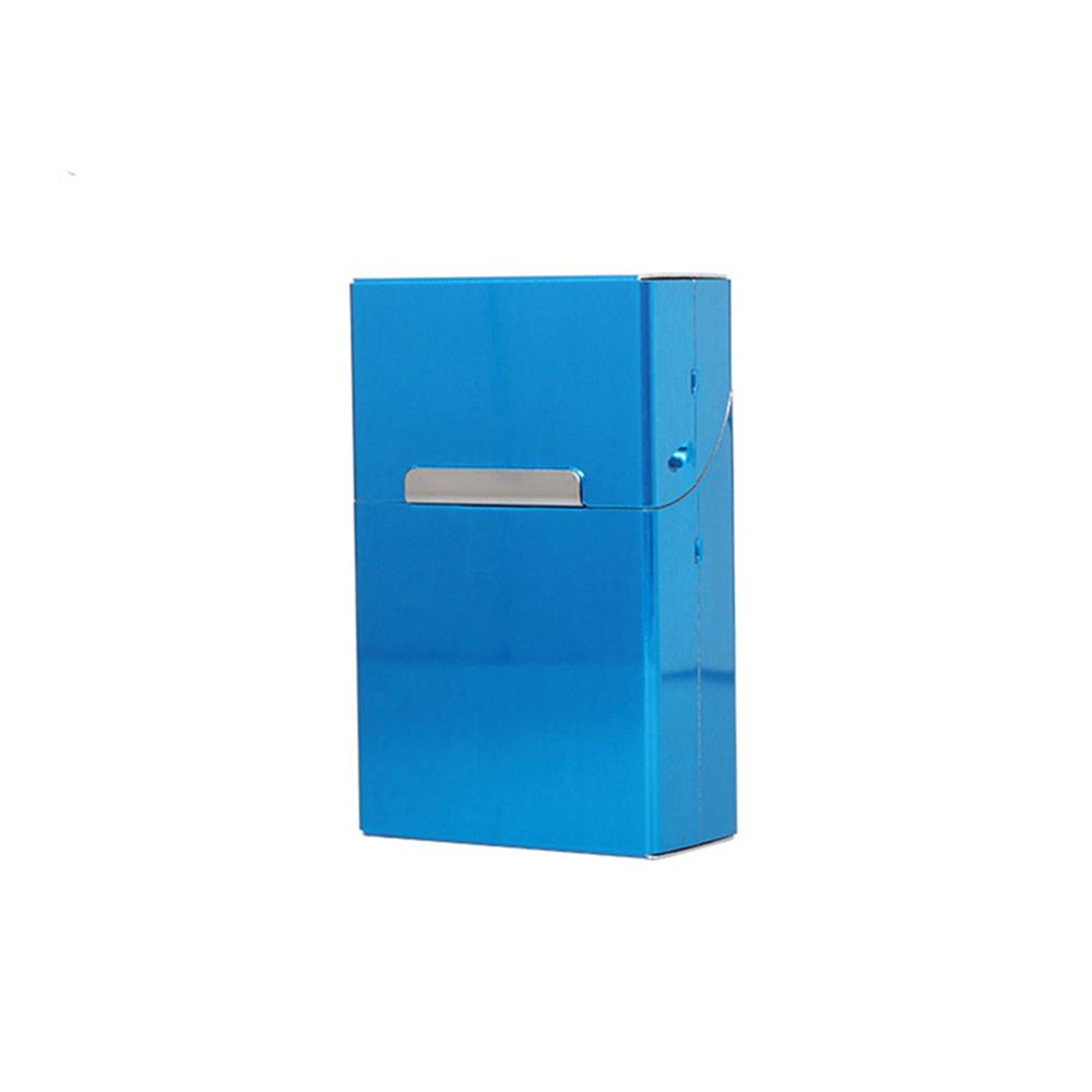 1pc Aluminium Alloy Metal Cigarette Case Regular Cigarettes Use Portable Travel Portable Cigarette Holder Box