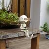 Resin Cute Skull Sculpture Halloween Decor Outdoor Garden Yard Lawn Pond Decorative Figurines Halloween Office Desk Accessories