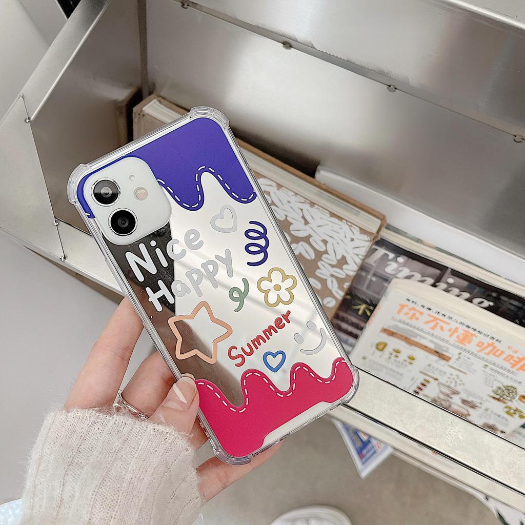 Zhitai Cartoon Mirror Case for iPhone 15 Pro, Apple 16, Huawei Nova7, Honor 90/70/80