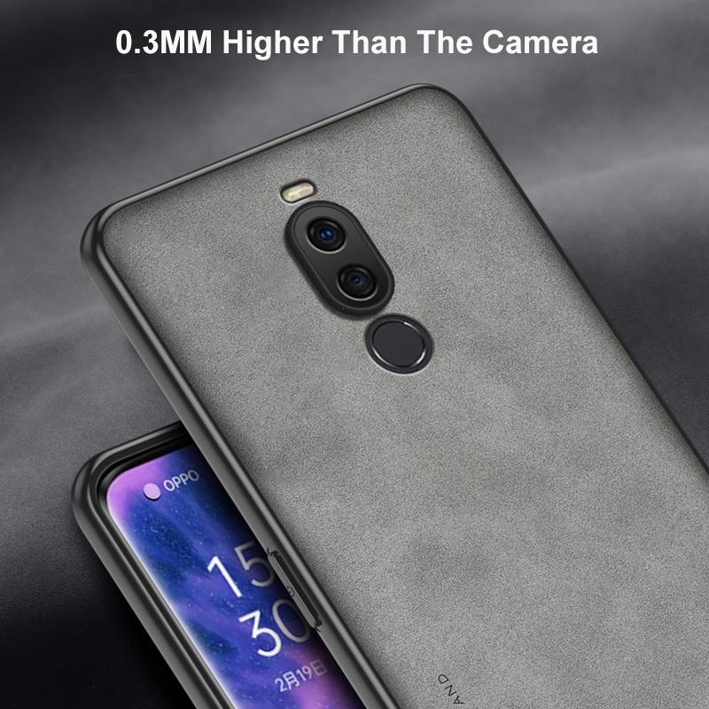 For Meizu X8 Case Luxury PU Leather Phone Case For Meizu X8 MeizuX8 Back Cover Matte Silicone Shockproof Full Protection Coque