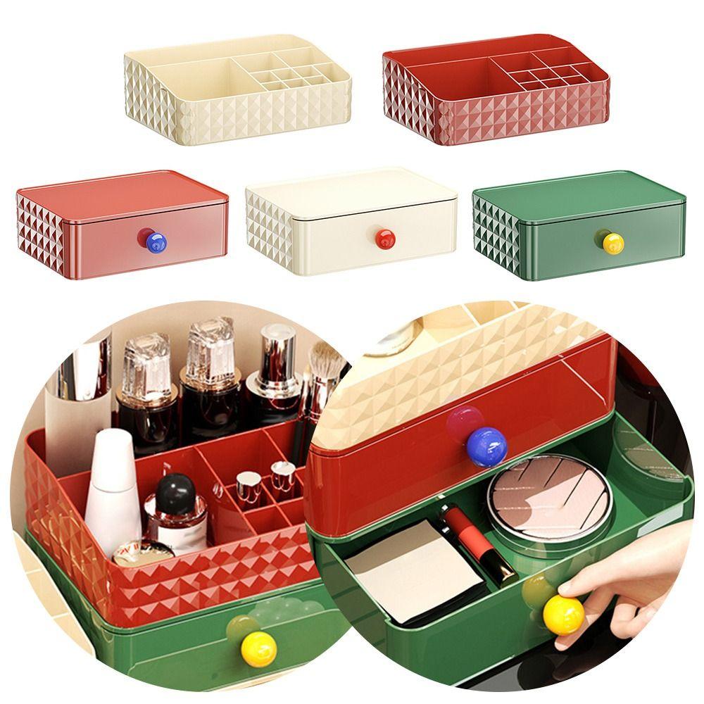 

Large Capacity Desk Organizer Box Stackable Desktop Storage Boxes Home Office