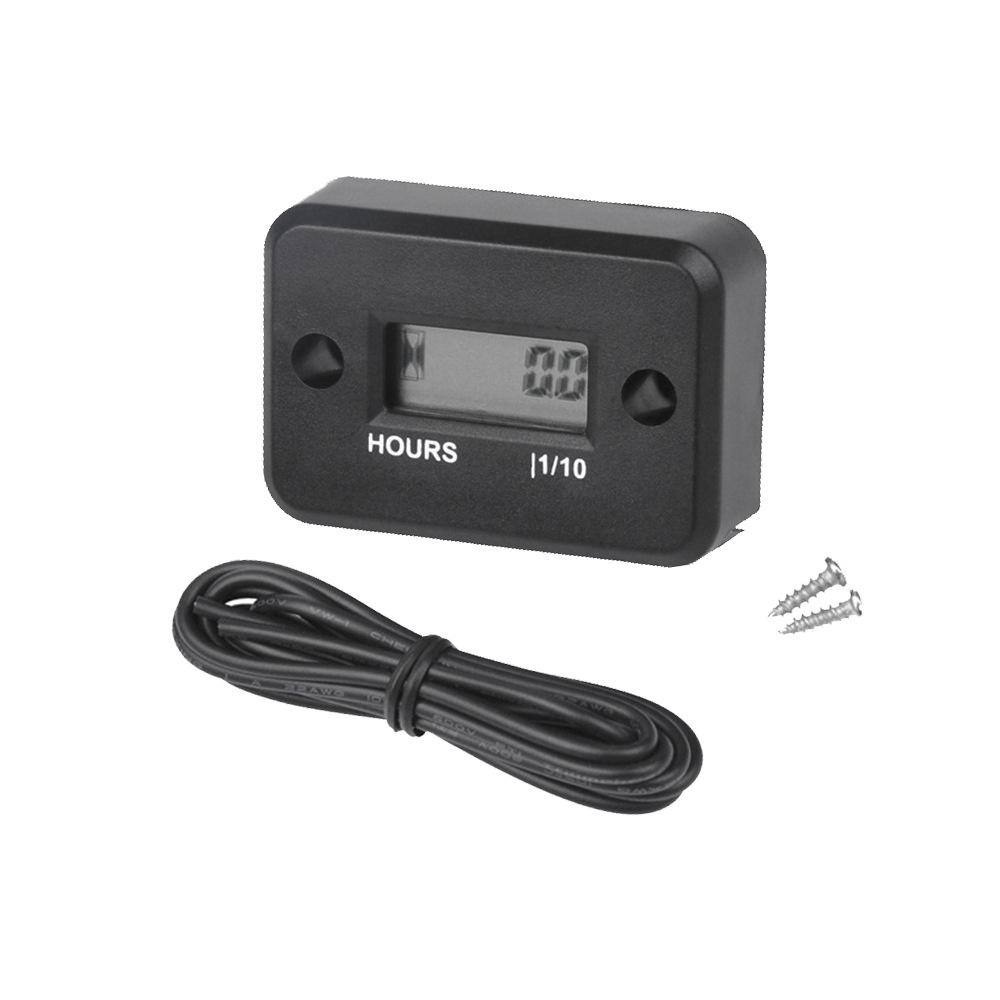Inductive Tachometer Hour Meters for Motorcycle/Boat Engines Counter Hour Meter Hour Tachometer Waterproof