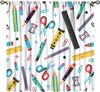 Fun Math Blackout Curtains, Mathematics Formula Learning Knowledge Educational Window Drapes for Kids Learners Bedroom Living