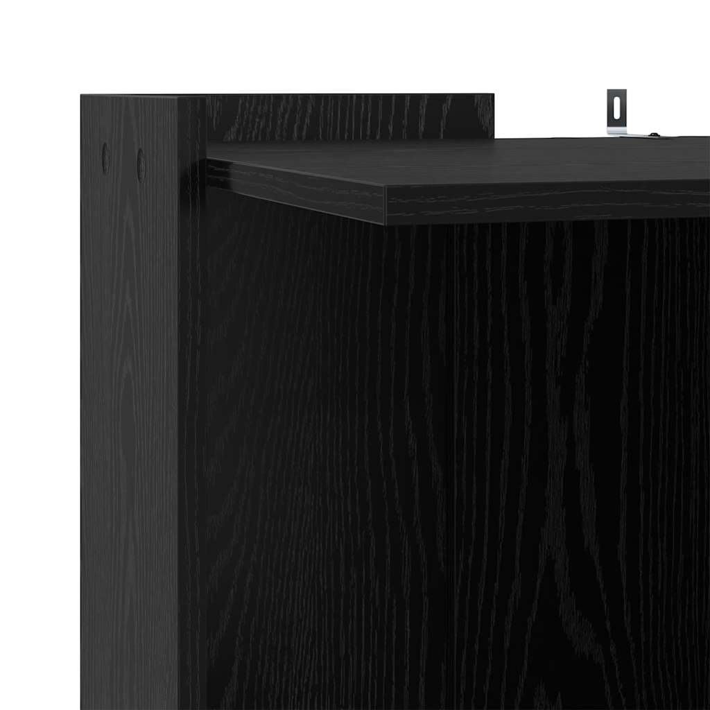 Cat Litter Box Enclosure Black Oak Effect 53 X 53 X 51 Cm