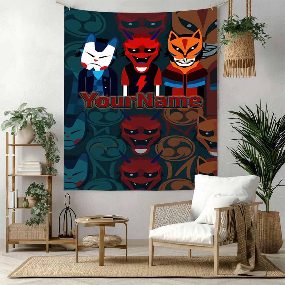 Incredibox Custom Your Name Wall Decor Tapestry Art For Pet Memorial Birthdaywedding Party Backdrop Family Gift