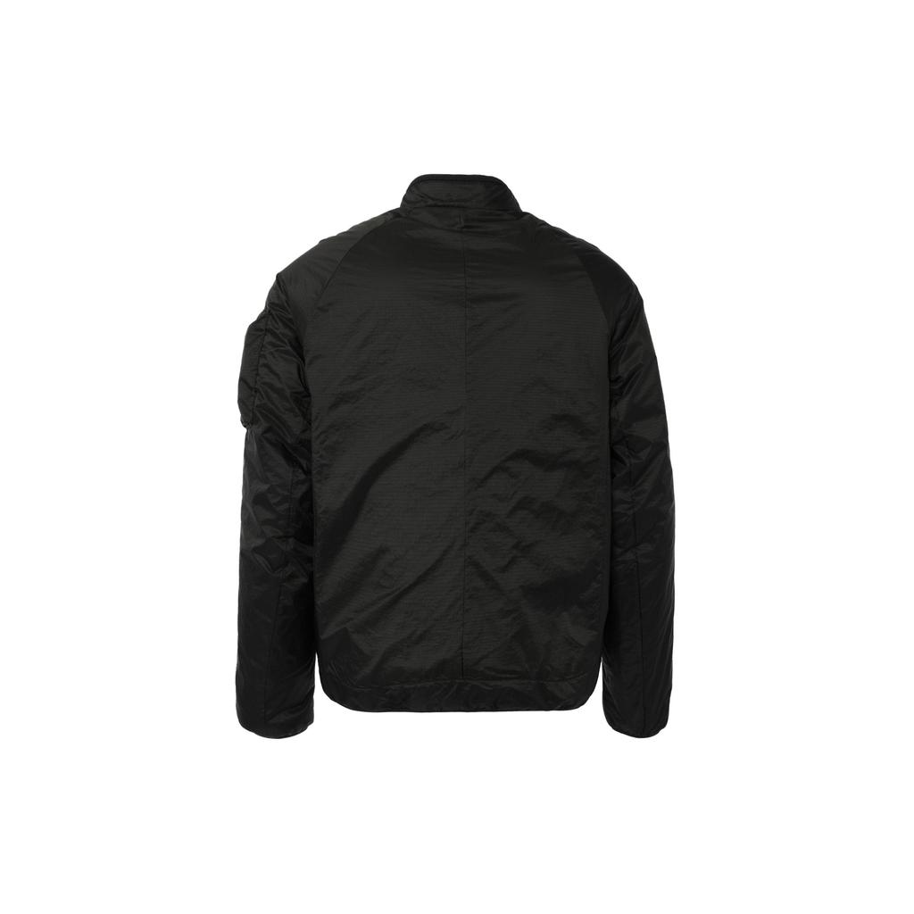 Nike Puffer Jackets Men's Black Baseball Collar Moderate Puffer Jacket FB7859-010