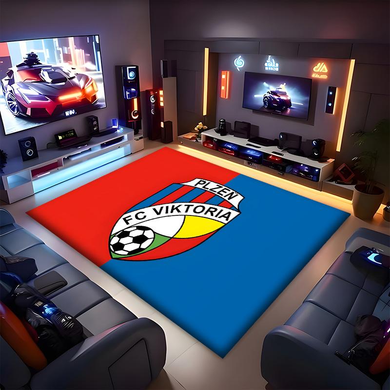 Fc Viktoria Polyester Carpet, Soft Indoor Mat for Office Chair, Living Room, Computer Desk - Decorative Home Office Rug Design