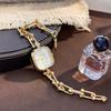 High end Niche Bracelet Style Wristwatch light luxury creative square multi facet glass Women's quartz Watches Chain Antique