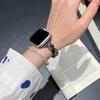 Metal Strap for Apple Watch Ultra 3 2 1 49mm/Series 11 10 46mm/9 8 7 45mm/SE3 SE2 SE 6 5 4 44mm/3 2 1 42mm 42mm Rhinestone Decor Rhombus Watch Band