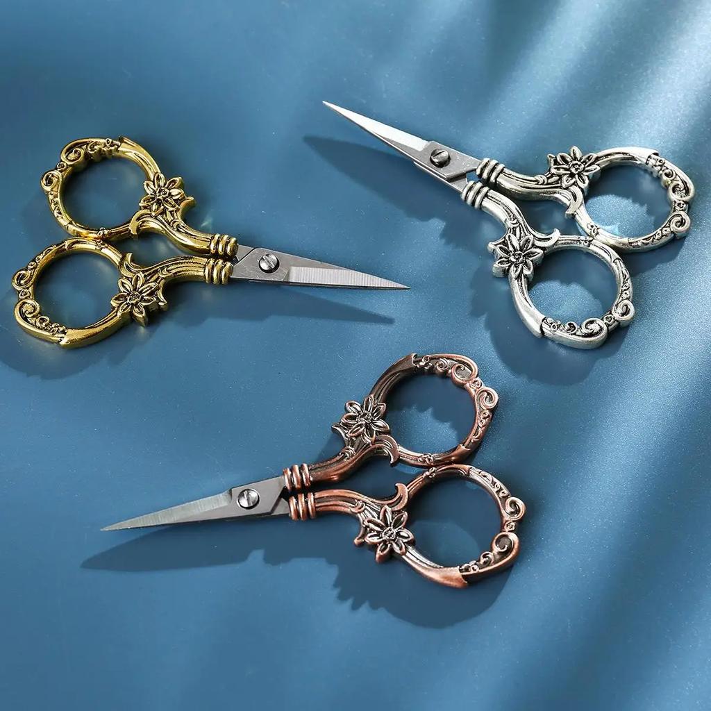 Stainless Steel Vintage Scissors Sewing Fabric Cutter Embroidery Scissors Tailor Scissor Thread Scissor Tools for Sewing Shears