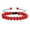 Fashion Woven Adjustable Bangle 8mm Natural Tiger Eyes Lava Rock Protection HANDMADE Bracelet Men's Gift
