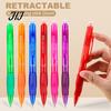 Journaling And Planning Pens Retractable Erasable Gel Pen, 0.5mm Fine Point Clickable Thermal Reusable Copybook Friction Correction Pen for