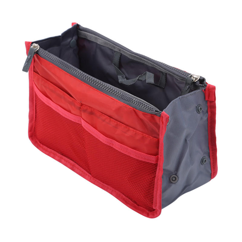 Outdoor Travel Purse Organizer Insert for Handbags Ladies Multi-function Toiletry Cosmetics Storage Bag Large Capacity Zipper Tote Bag