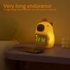 Capybara LED Alarm Clock Kids Bedside Sleep Temperature Display Digital Clock USB Rechargeable Night Light Table Clock Decor
