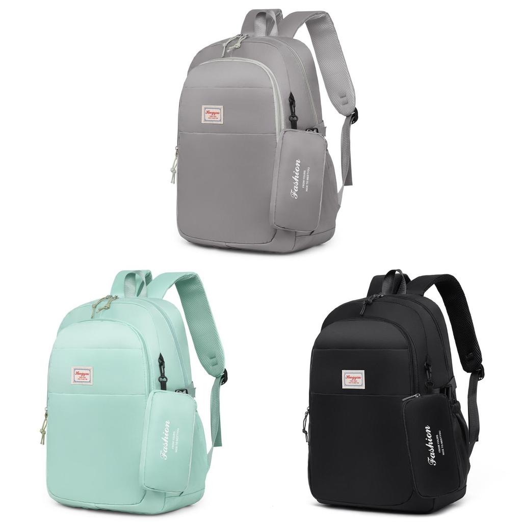 Student Backpack Large Capacity Waterproof Nylon School Bag With Reinforced Locking For Middle School Girls And Boys