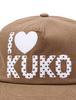 Kuko I Love Kuko Dot 5-Panel Cap_Mocha