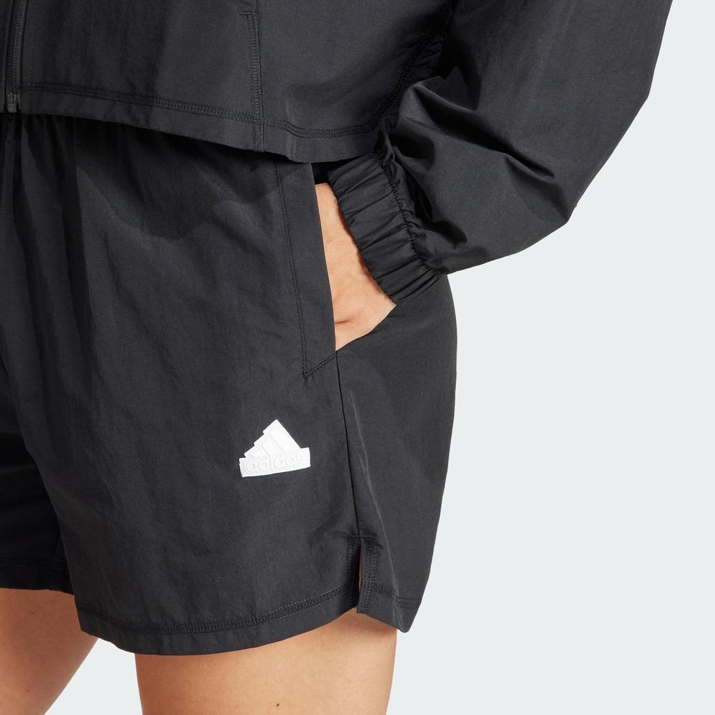 adidas Gametime Trainingsanzug Lockerer Schnitt Langarm Stehkragen Reißverschluss Mittelhoch Taille Elastisch Fünf-Punkt-Hose Lässiges Set Damen Trainingsanzüge Schwarz IN1839