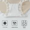 LangSha Women's Ice Silk Seamless Antibacterial Mid-Waist Briefs
