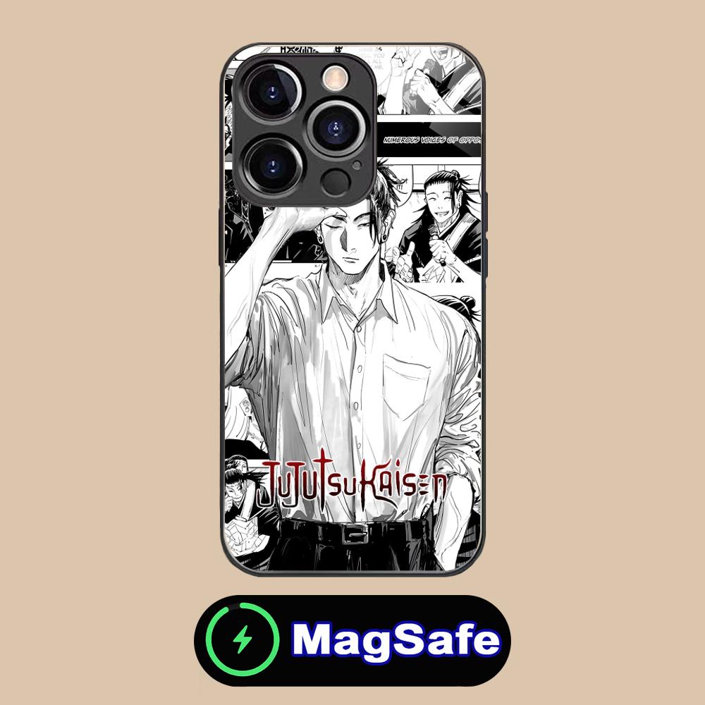 Jujutsu Kaisen Geto Suguru Phone Case for iPhone 17 16 15 14 13 12 11 Air Pro Max Plus Mini MagSafe Glass Colorful Cover Luxury