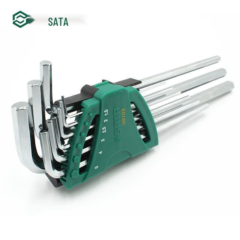 SATA 9-Piece Extra-Long Hex Key Set