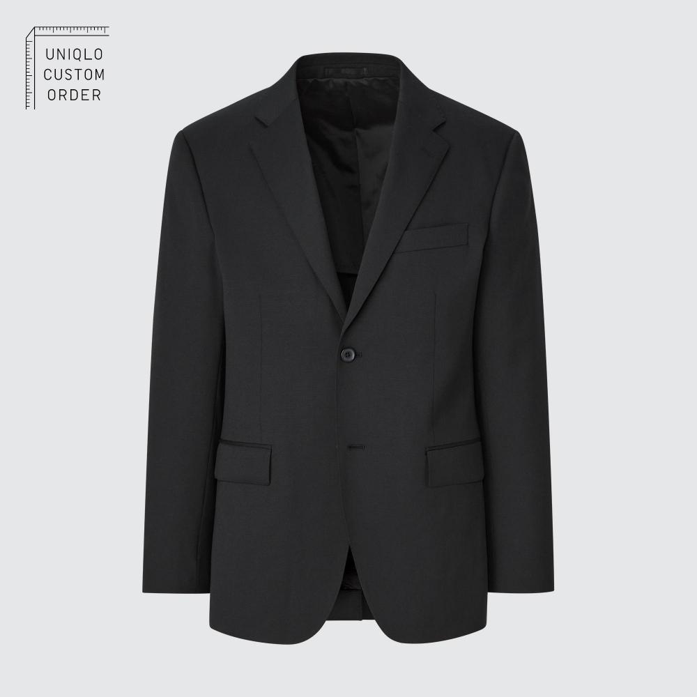 Uniqlo Japan Stretch Wool Slim Jacket  Can Be Set Up 